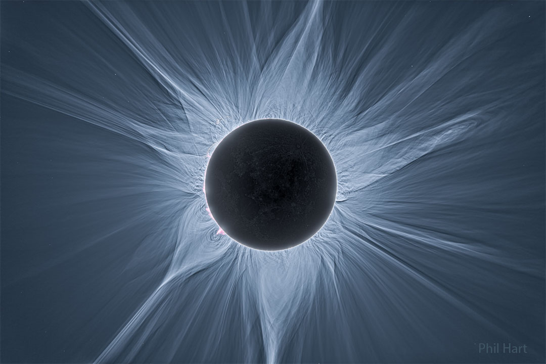 Paul Poteet Dot Com Detailed View of a Solar Eclipse Corona from